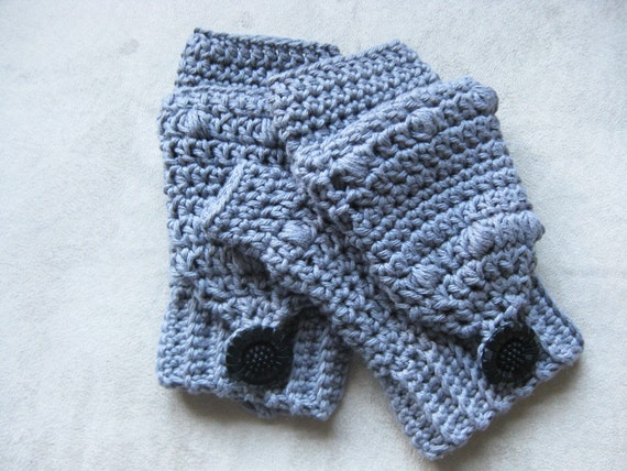 Men's Thermal Fingerless Gloves Crochet Pattern