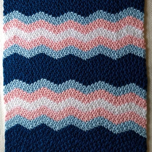 Jasmine Stitch Ripple Blanket Crochet Pattern | Crochet Baby Blanket Pattern