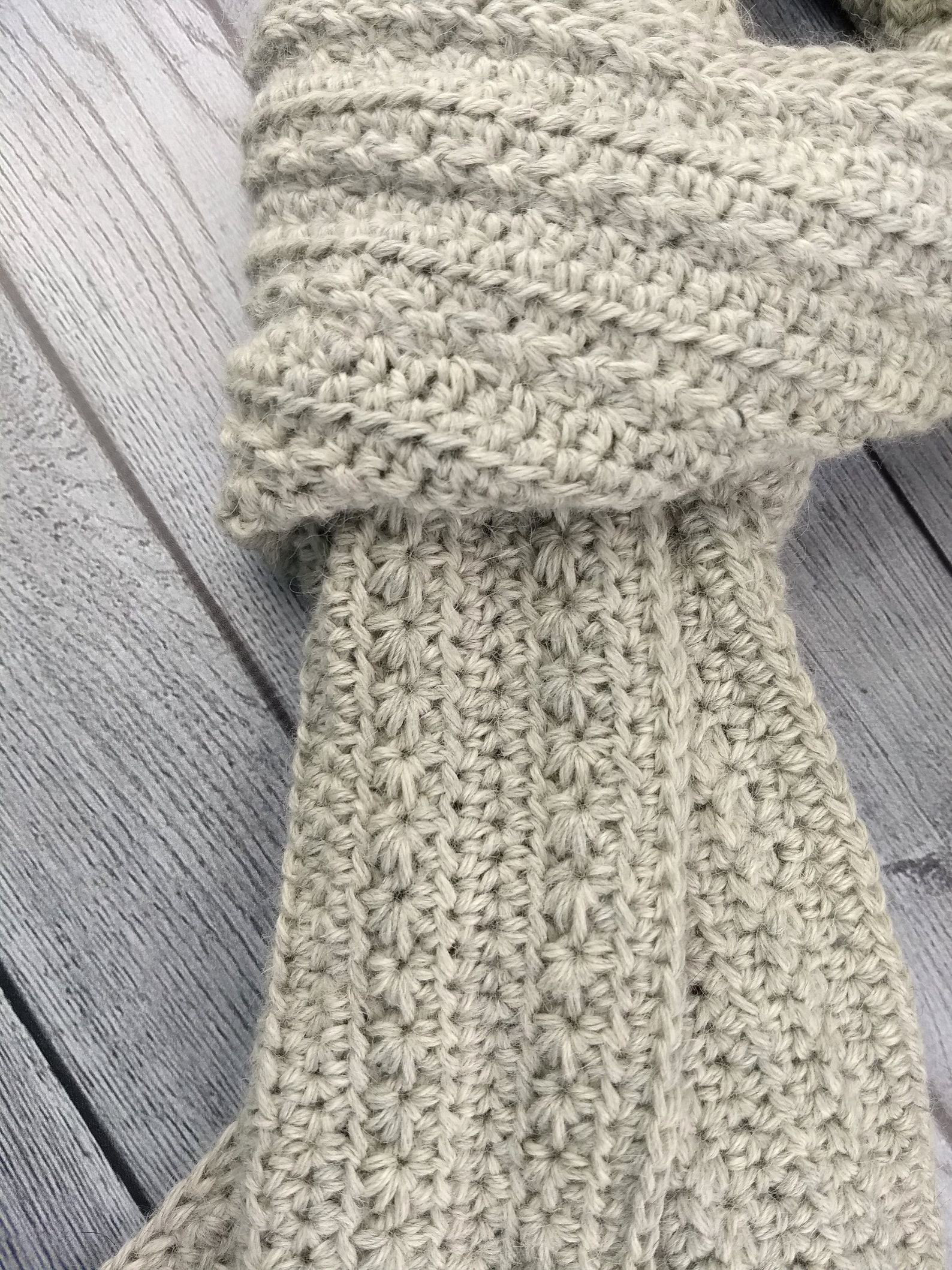 Stella Scarf Crochet Pattern Star Stitch Crochet Scarf - Etsy
