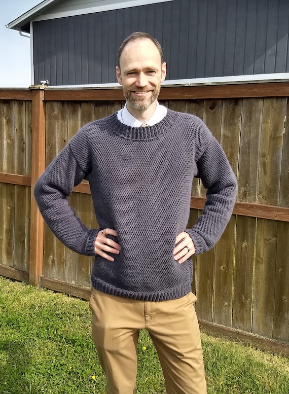 Tunisian Crochet Sweater Pattern | Unisex Men's Women's Tunisian
