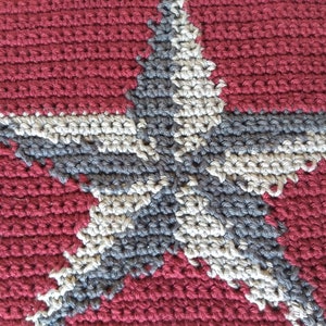 Star Wash Cloth Crochet Pattern