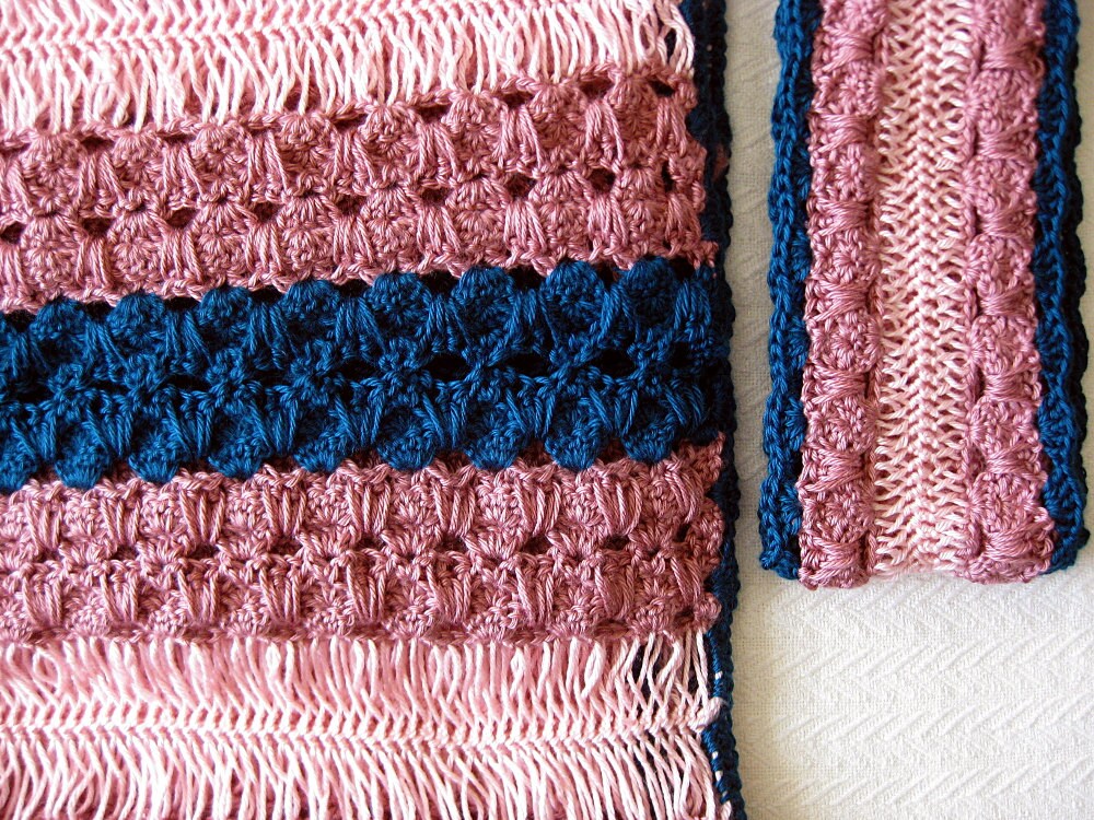 Mommy and Me Crochet Pattern Set Baby Blanket and Scarf Etsy