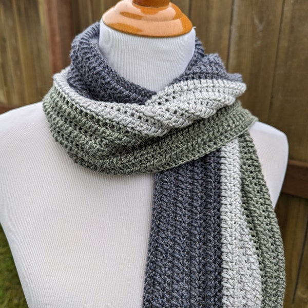 Simple Puff Scarf Crochet Pattern with Video Tutorial