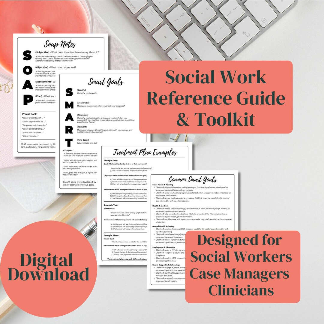Social Work Reference Guide & Toolkit, Digital Download, Printable PDF ...