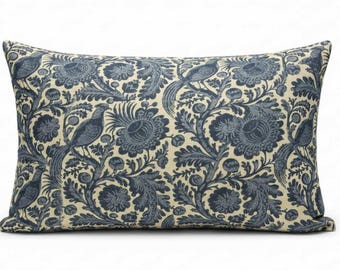 Funda de almohada para interior y exterior Williamsburg Tucker Resist Chambray con cremallera