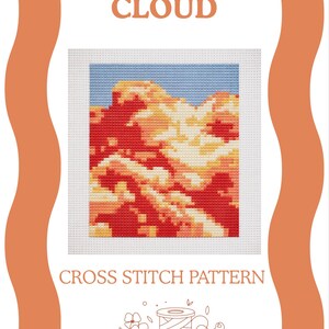 Orange Cloud Cross StitchPattern