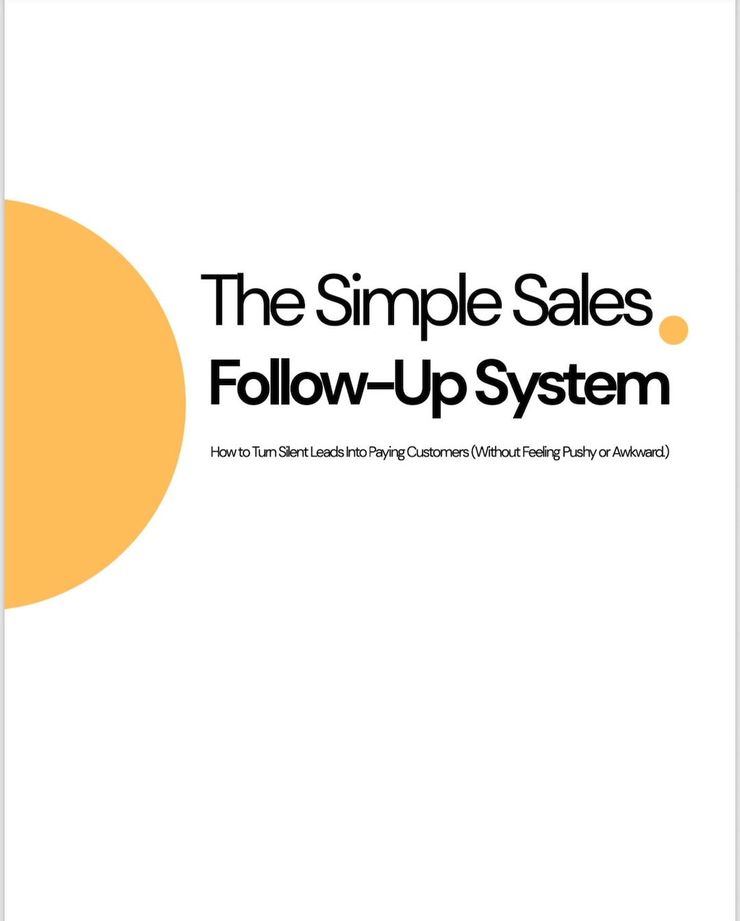 Sales Follow-up Email Templates | Convert More Leads | Simple CRM ...