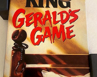 Stephen King Gerald’s Game Signed Hardcover Book Autographed
