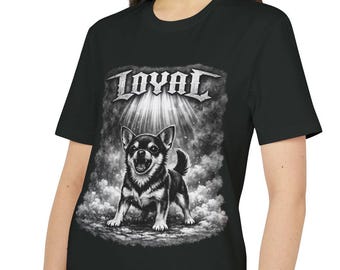 Koszulka z wiernym Chihuahua, koszulka z grafiką z groźnym psem, prezent dla właściciela zwierzaka w stylu metalowym