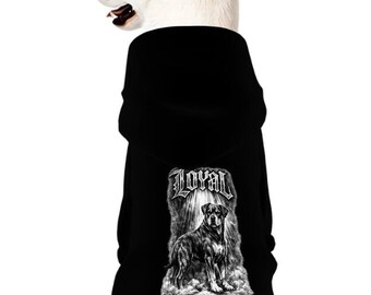 Pitbull LOYAL Dog Hoodie – Back‑Print Pet Hoodie