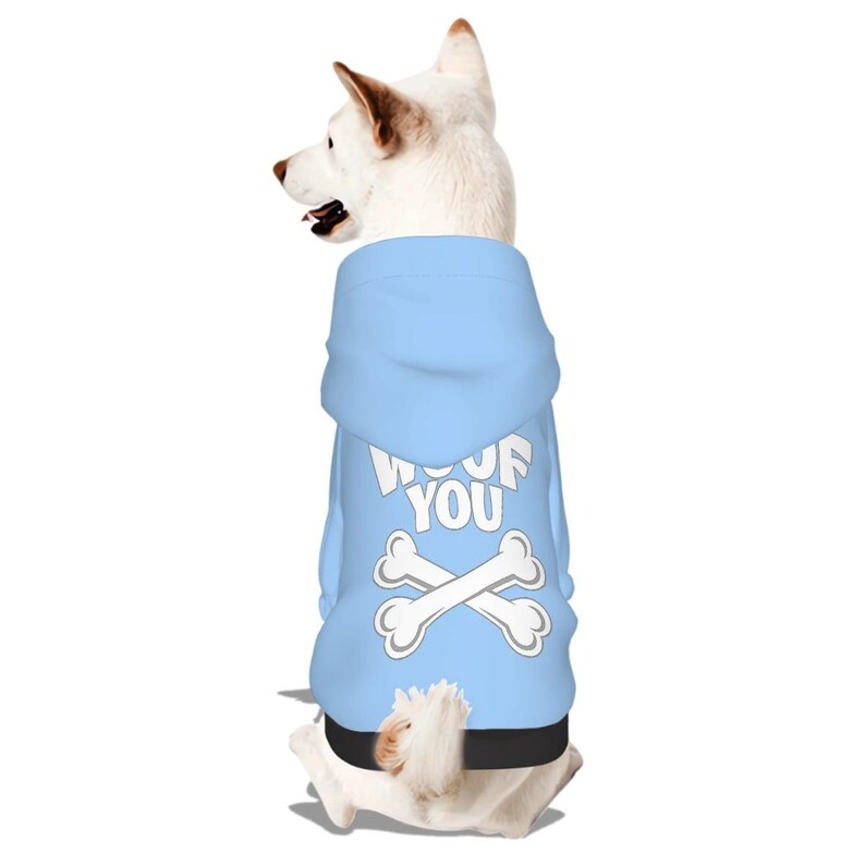 Dog Hoodie – “WOOF YOU” | Matching Human Hoodie Available image 2