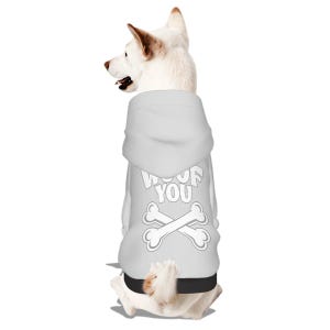 Dog Hoodie – “WOOF YOU” | Matching Human Hoodie Available image 10