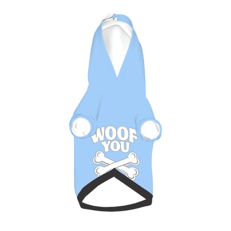 Dog Hoodie – “WOOF YOU” | Matching Human Hoodie Available image 5