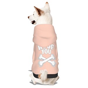 Dog Hoodie – “WOOF YOU” | Matching Human Hoodie Available image 18