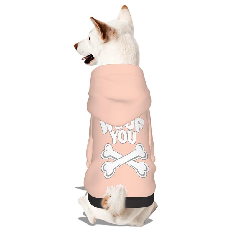 Dog Hoodie – “WOOF YOU” | Matching Human Hoodie Available image 18