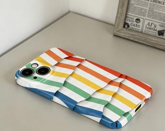 Hybrydowa obudowa na telefon premium z teksturowanymi, zachodzącymi na siebie warstwami – stylowa, smukła i odporna na wstrząsy