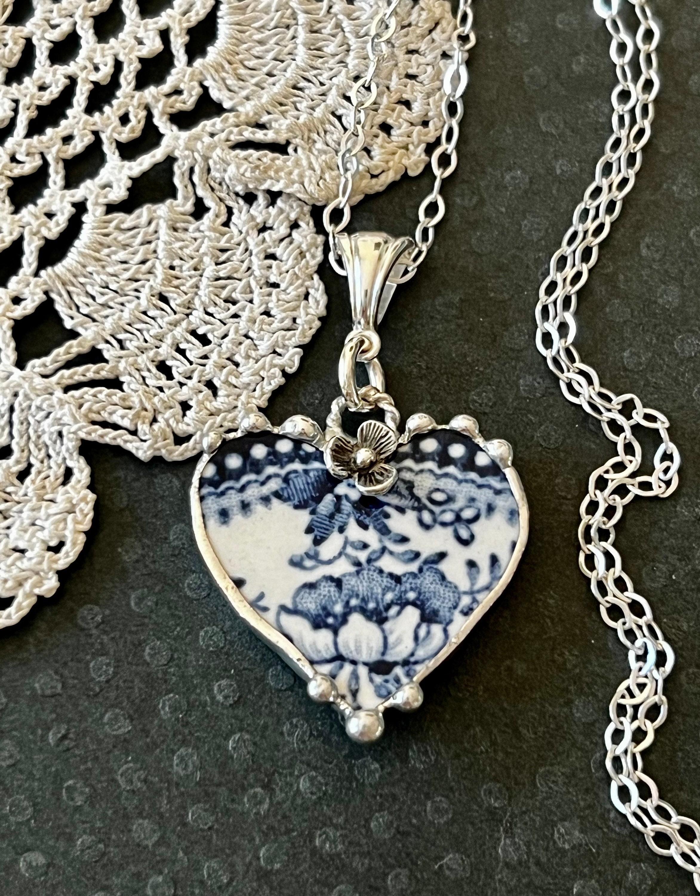Large V Necklace — Broken Plates