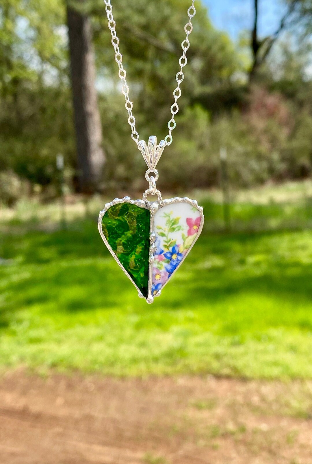 Necklace Broken China Jewelry Broken China Necklace Etsy