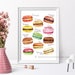 Macaroons Printable Art - French Macarons - Printable Watercolor Art ...