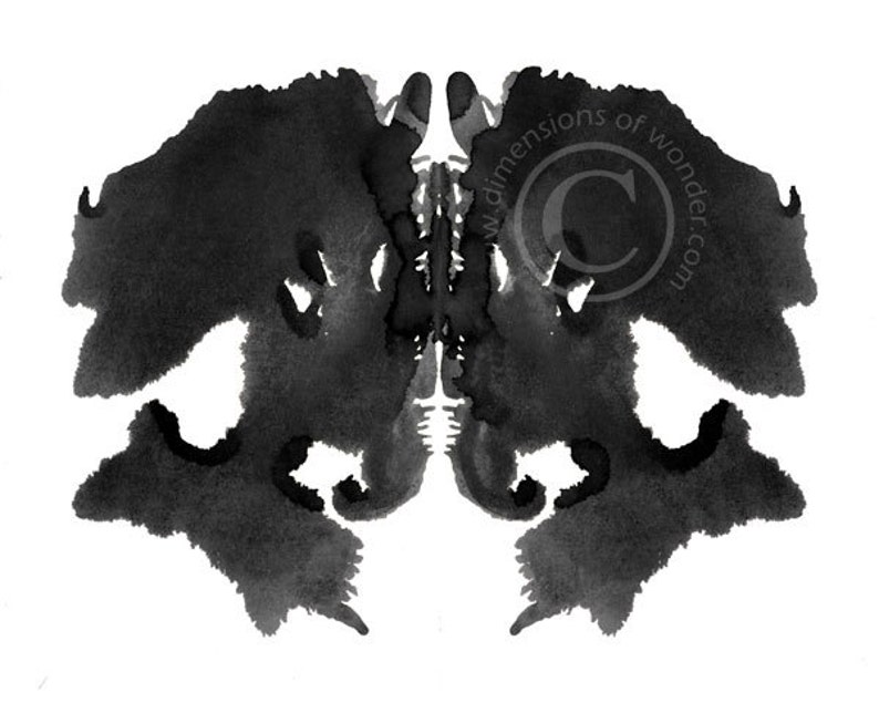 Printable Art INSTANT DOWNLOAD Rorschach Ink Blot Rorschach | Etsy