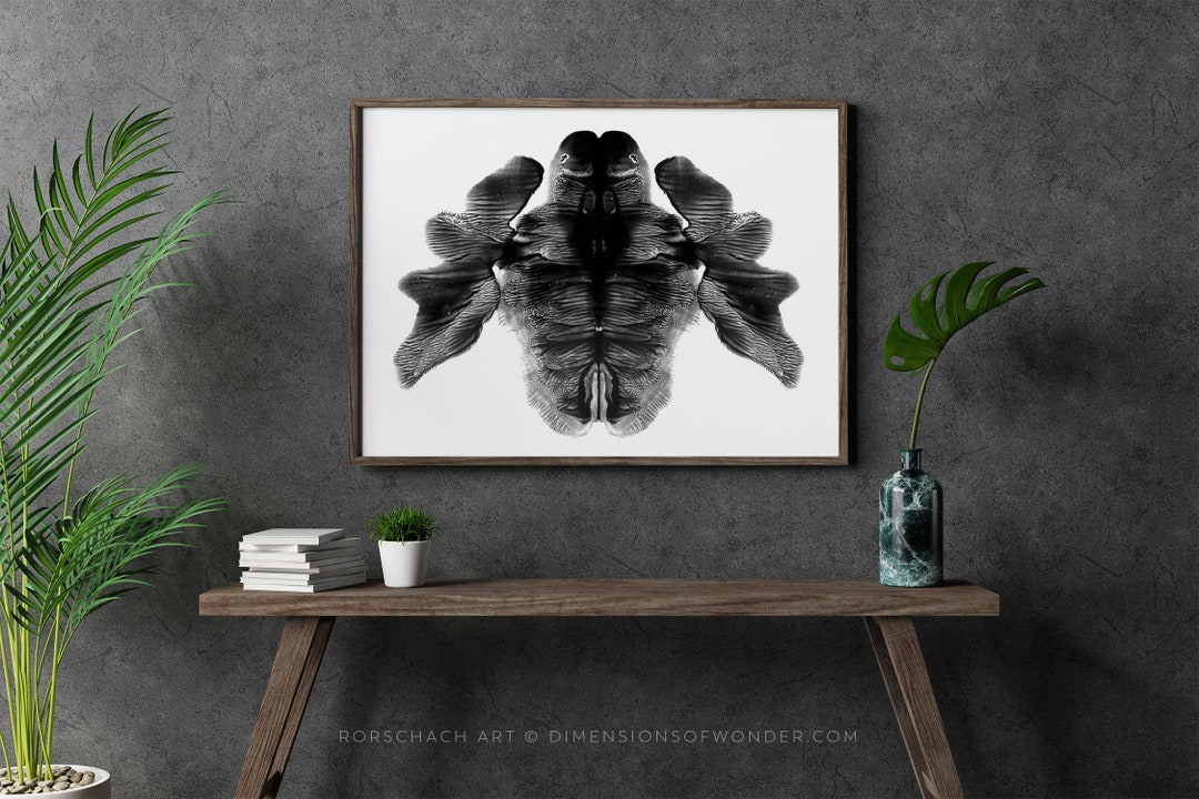 Rorschach Print Rorschach Inkblot Art Rorschach Stain - Etsy