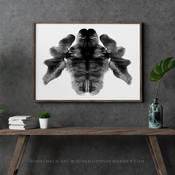 Rorschach Print - Rorschach Inkblot Art - Rorschach Stain - Psychology Gift for Psychologist - Psychologist Office Decor - Digital Download