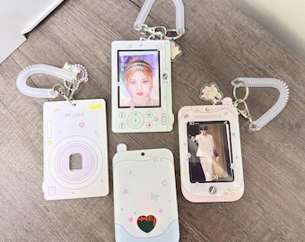 KPOP Acrylic Photocard Holder | Card Case with Keychain | Bag Charm