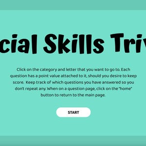 Social Skills Game for Kids | SEL Trivia on Communication, Problem Solving & Friendship | Counseling Digital Activity