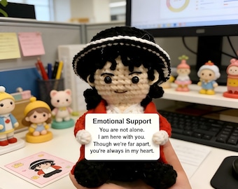 Michael Jackson Inspired Crochet Doll, Pop Music Legend, Comfort & Emotional Support Companion Gift