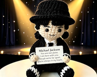 Michael Jackson Inspired Crochet Plush - Emotional Support MJ Doll Inspired by the New "Michael" Biopic Movie