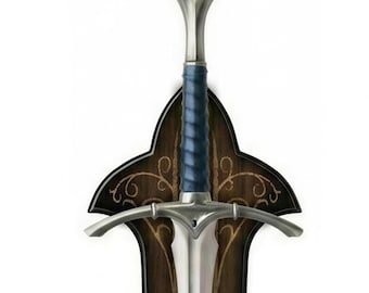 Il ritorno della spada ispirata del re: Re Turgon di Gondolin, replica in acciaio da 112 cm, decorazione murale medievale