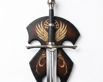 Spada del Ranger Aragorn: replica in acciaio inossidabile da 44 pollici di Fantasy Strider – Decorazione murale ispirata al film