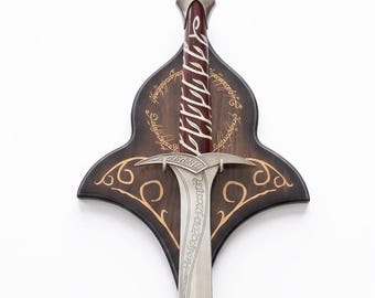 Spada corta elfica: replica fantasy di Bilbo Baggins – 56 cm in acciaio inossidabile – Decorazione murale a tema fantasy