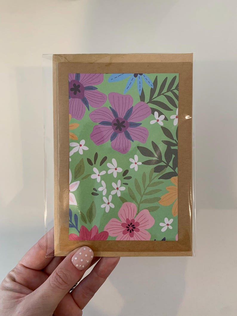 Handmade Floral Card Set: Blank Inside - Etsy Australia