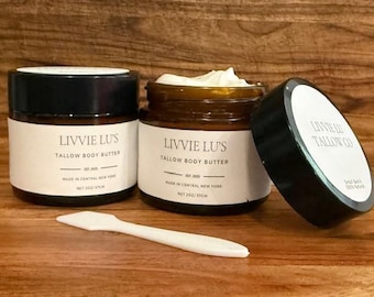 Grass Fed Whipped Tallow Body Butter - Sensitive Skin, Anti Aging Skin Care