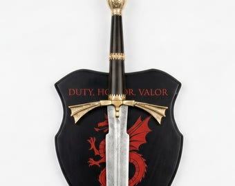 Handmade Visenya Targaryen Dark Sister's Sword – GOT Inspired 39” Steel Replica – Decorative Wall Art