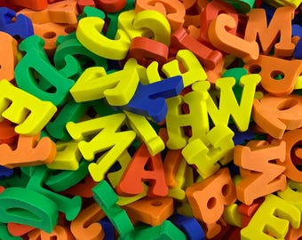Alphabet Letter Mini Erasers, ABC Learning Set, Preschool Manipulatives, Classroom Teacher Gift, Homeschool Supplies, Mini Erasers Co.