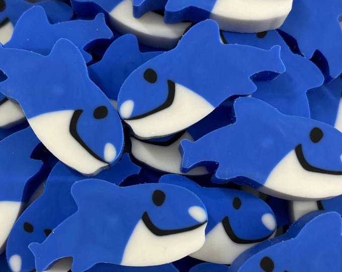 Orca Whale Mini Erasers | Sea Animal Desk Pets, Party Favors, Classroom Rewards, Teacher Supplies