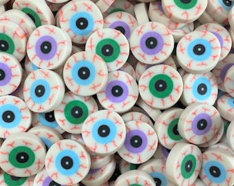 Halloween Eyeball Mini Erasers, Spooky Classroom Rewards, Math Counters for Preschool, Sensory Bin Fillers, Party Favors, Mini Erasers Co.