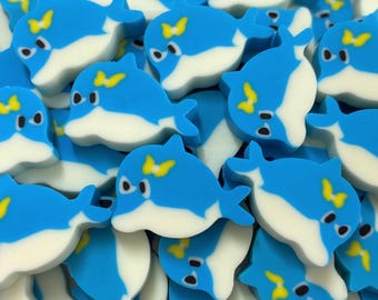 Dolphin Mini Erasers, Ocean Animal Eraser Set, Classroom Rewards for Teachers, Preschool Math Counters, Sensory Bin Filler, Mini Erasers Co.