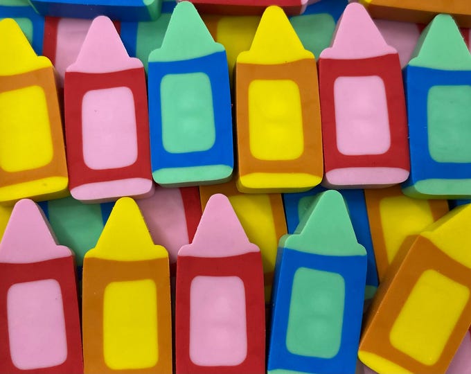 Pencil Mini Erasers | Desk Pets, Party Favors, Teacher Rewards
