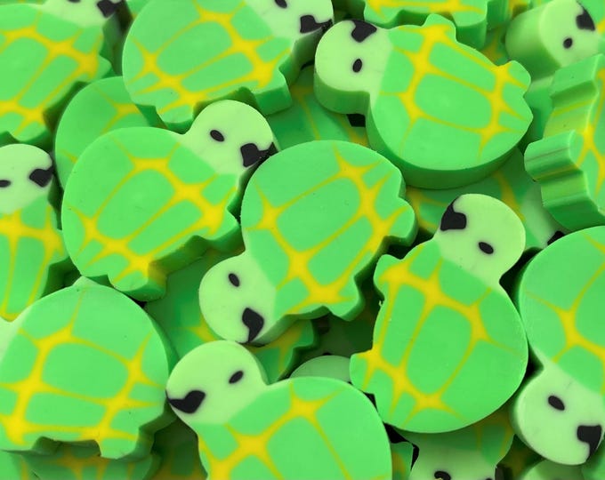 Turtle Mini Erasers | Sea Turtle Desk Pets, Party Favors, Classroom Prizes, Teacher Rewards