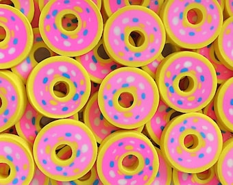 Donut Mini Erasers, Cute Dessert Eraser Set, Classroom Rewards for Teachers, Math Counting Manipulatives, Party Favors, Mini Erasers Co.