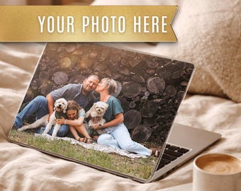 Custom Family Photo MacBook Case | Personalized Laptop Cover | Gift For Mom Dad | Family Picture Keepsake | MacBook Air & Pro 13 14 15 16