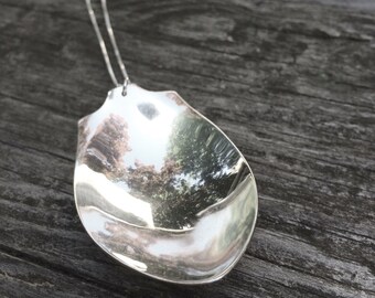 SPOON recycled silverware cutlery layering necklace