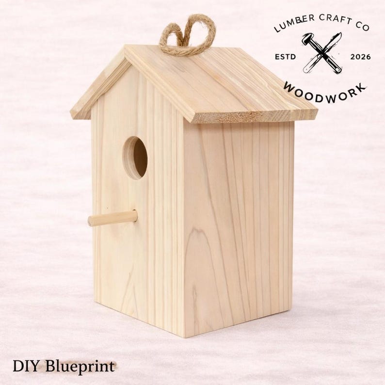 Bird House Blueprint – DIY Plan – Printable PDF for Workshop & Garage ...