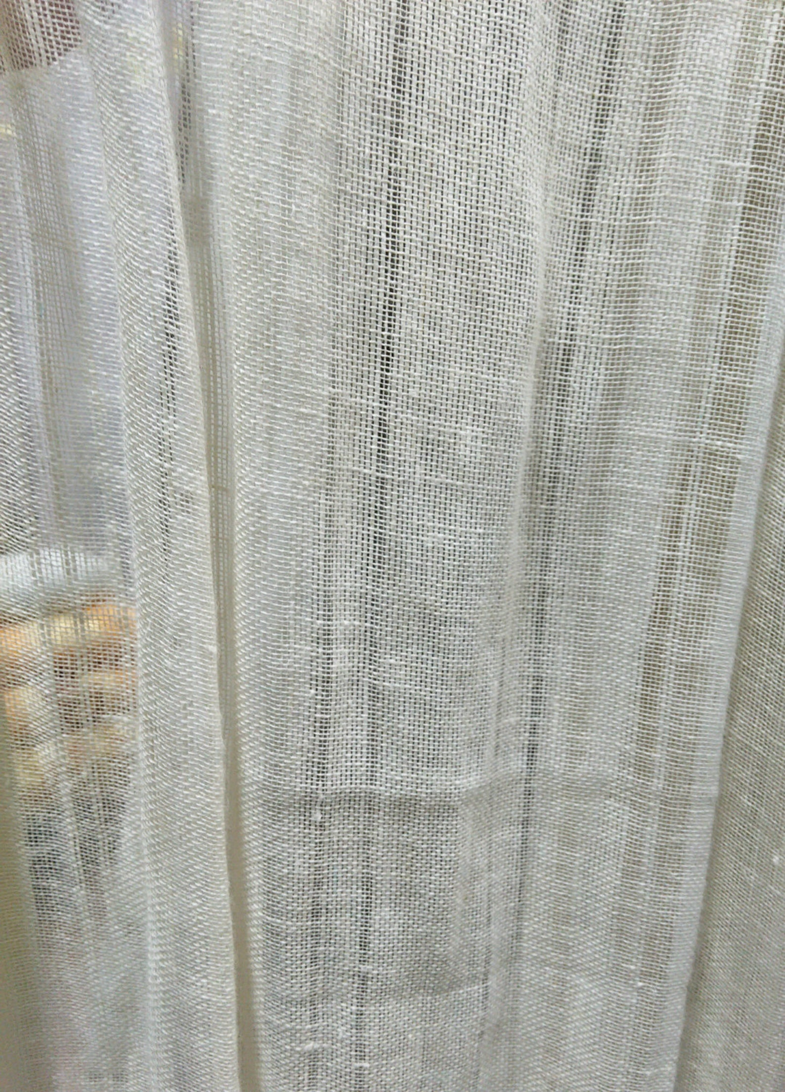 Linen Fabric 100 decorative tulle Curtains natural Home decor Etsy