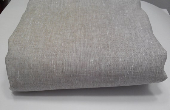 Linen fabric 100/% Grey Heavy textile Organic Natural Sewing Tablecloth canvas ECO 12 yard