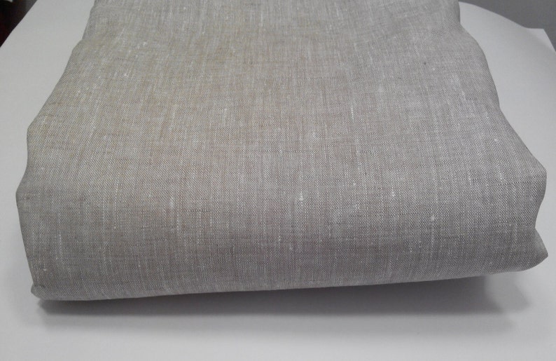 Linen fabric by the yard 100 grey soft organic natural sewing Etsy