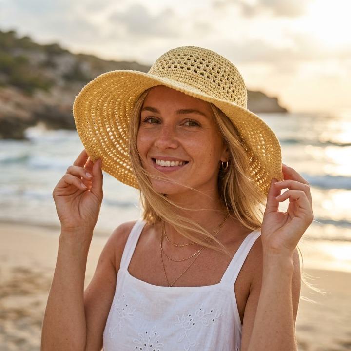 30 Bucket Hat Crochet Patterns for Trendy, Giftable Makes 3 Boho Wide-Brim Sun Hat